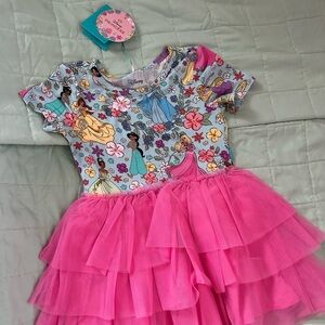 Posh peanut Disney princess Tulle skirt dress SIZE 3-4T.